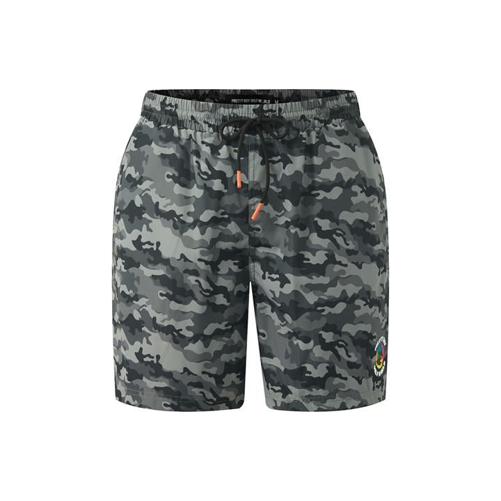 Pretty Boy Ugly World Men' Grey The Swim Shorts in Size S, Sports Direct