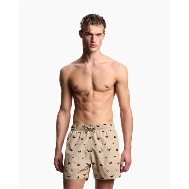 Beige - Emporio Armani - BOXER BEACHWEAR