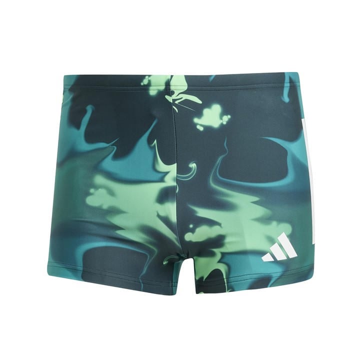 Adidas Men's Green Graphic Swim Boxers in Size L, Sports Direct