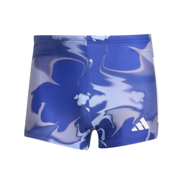 Adidas Men's Blue Graphic Swim Boxers in Size L, Sports Direct