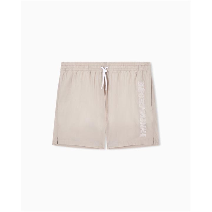 Emporio Armani Men's Beige Boxer Beachwear Swimming Trunks in Size XL, Sports Direct
