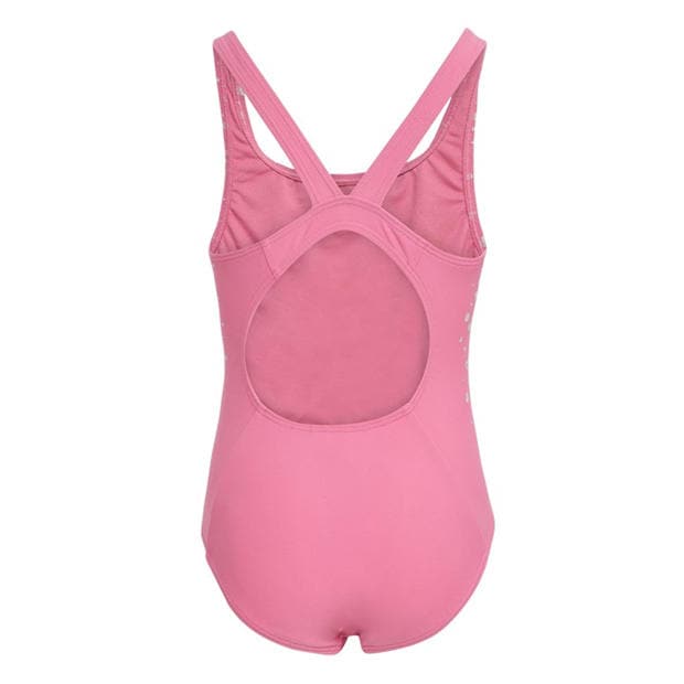 Розова Фузия - adidas - Glitter V-back Swimsuit Kids