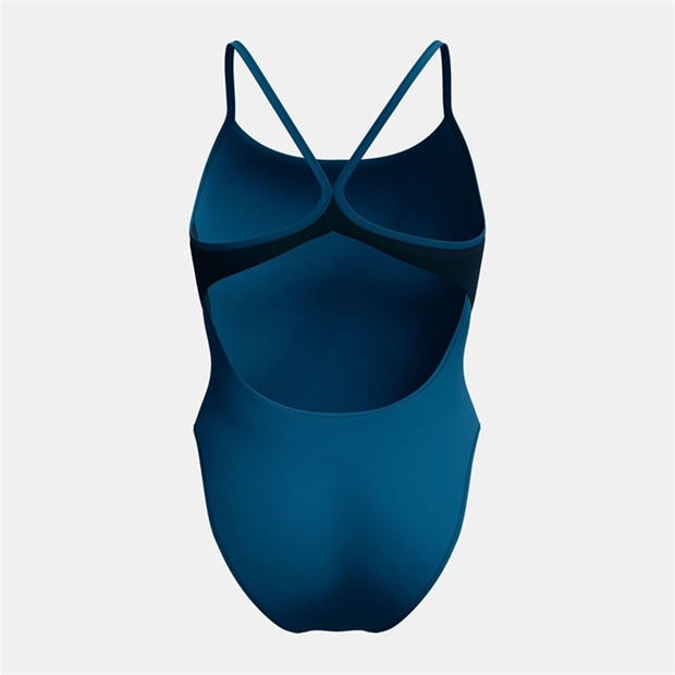 Green - Speedo - Women's 1 Piece Colourblock Racer Swimming Costume