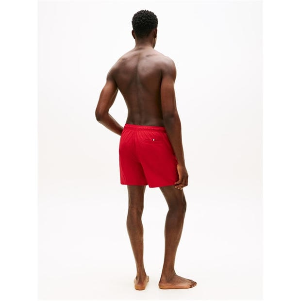 Medium Red - Tommy Hilfiger - Original Logo Mid Swim Shorts