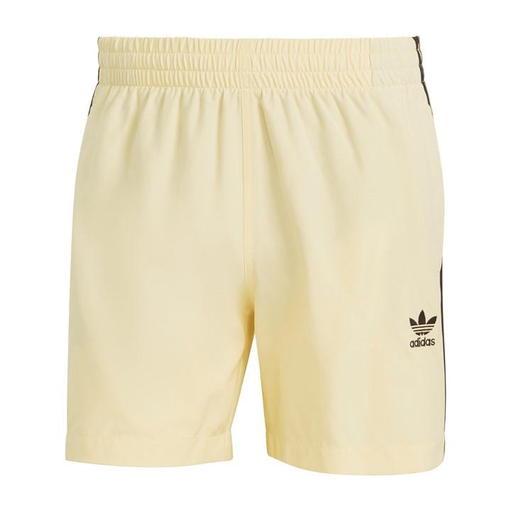 Adidas Originals Men's Yellow Adicolor 3-Stripes Swim Shorts in Size XS, Sports Direct