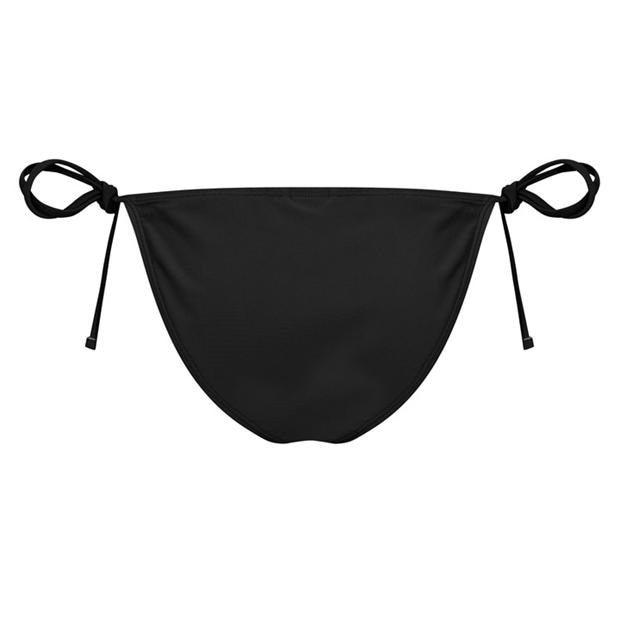 Black - Jack Wills - Women's Embroidered Tie Side Bikini Bottoms