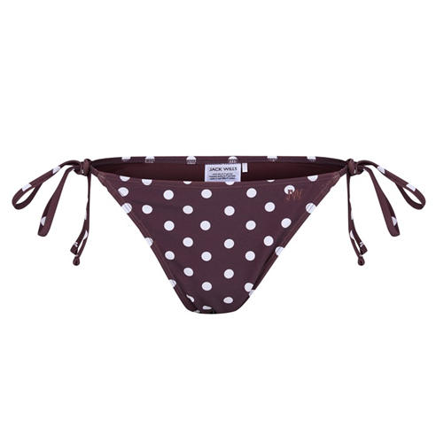 Jack Wills - Women's Embroidered Tie Side Bikini Bottoms