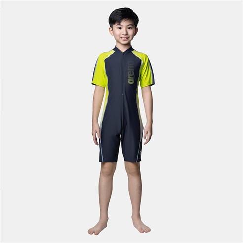 Arena - Kids' UV Long Sleeve Half Suit One Piece Swimsuit