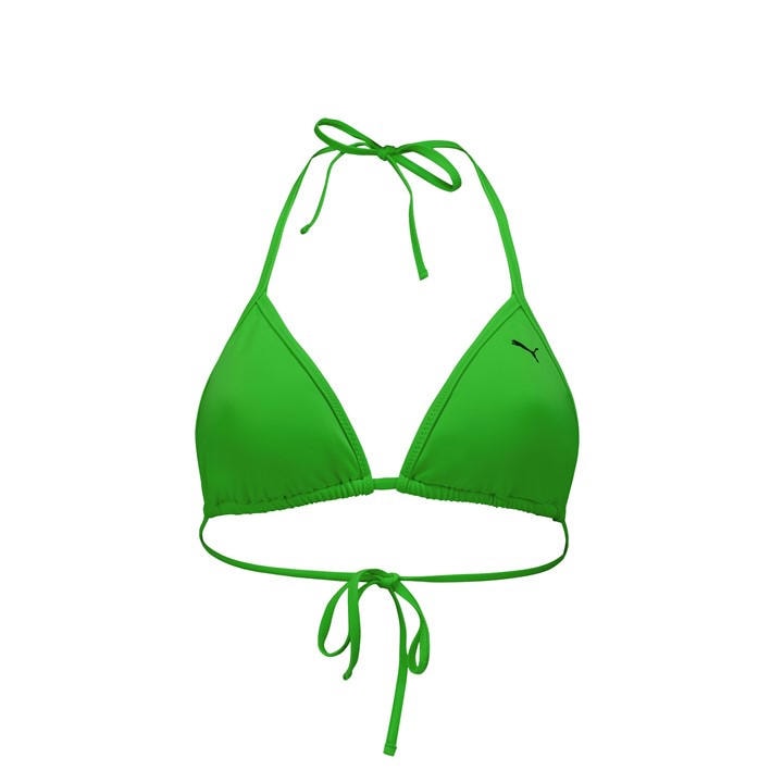 Puma Women's Green Tri-Fold Triangle Bikini in Size 10, Sports Direct
