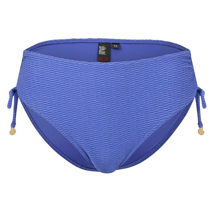 Biba Women's Blue Gathered High Leg Bikini Bottoms in Size 18, Sports Direct
