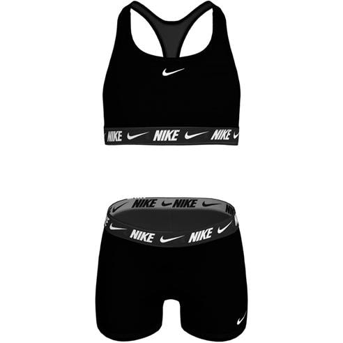 Nike - Swim Logo Tape Nike Swim Big Kids (Girls) Racerback Bikini & Short Set