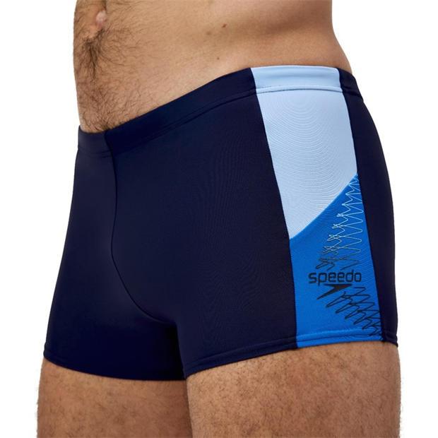 Nvy/Lagoon Blue - Speedo - Men's Dive Swimming Trunks