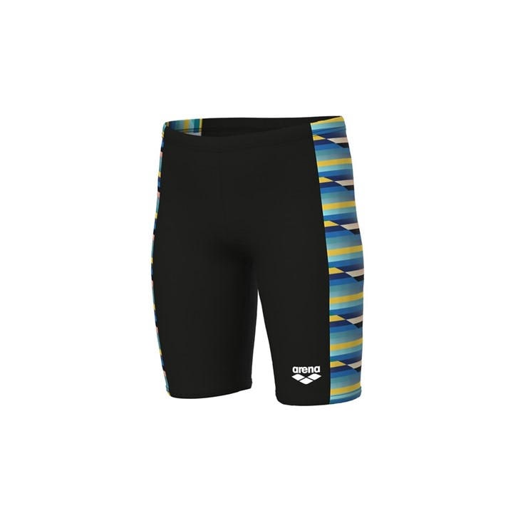 Arena Boys Black Racing Stripe Swim Jammer in Size 13 - 14 Years, Sports Direct