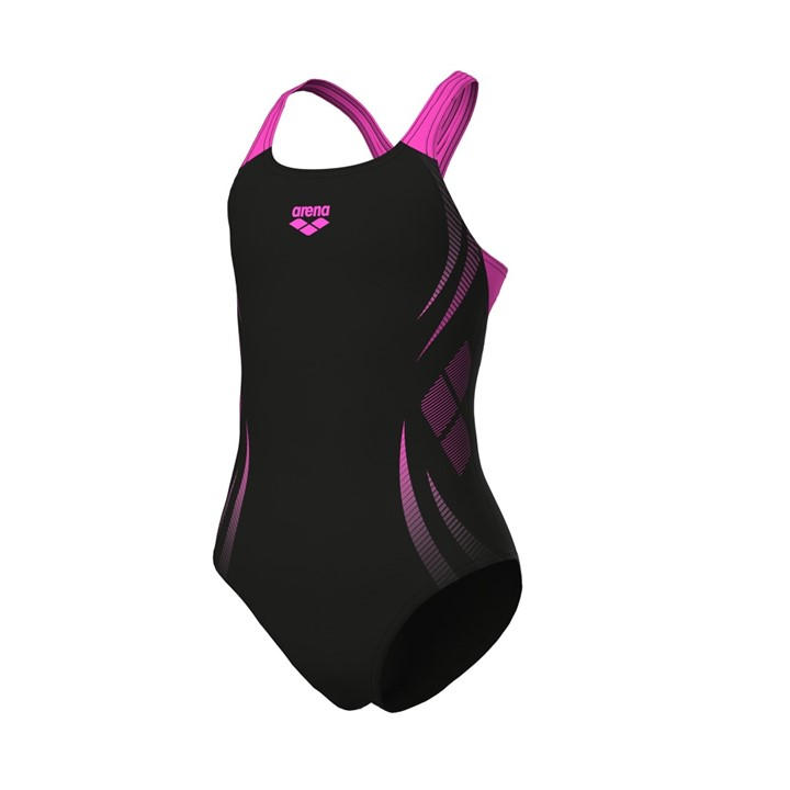 Arena Girls Black Poseidonia Swim Pro Back Swimsuit in Size 13 - 14 Years, Sports Direct