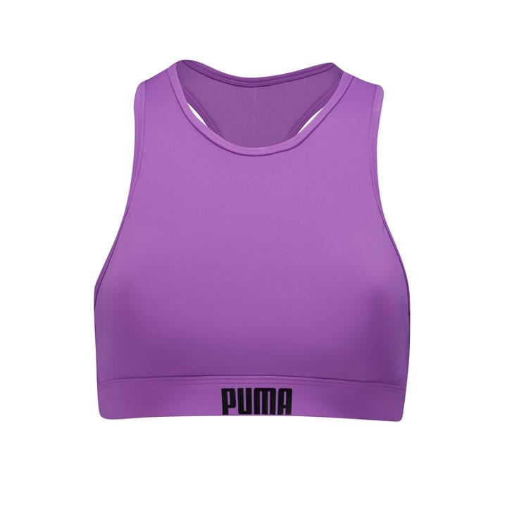 Puma Women's Purple Performance Bikini Top in Size 8, Sports Direct