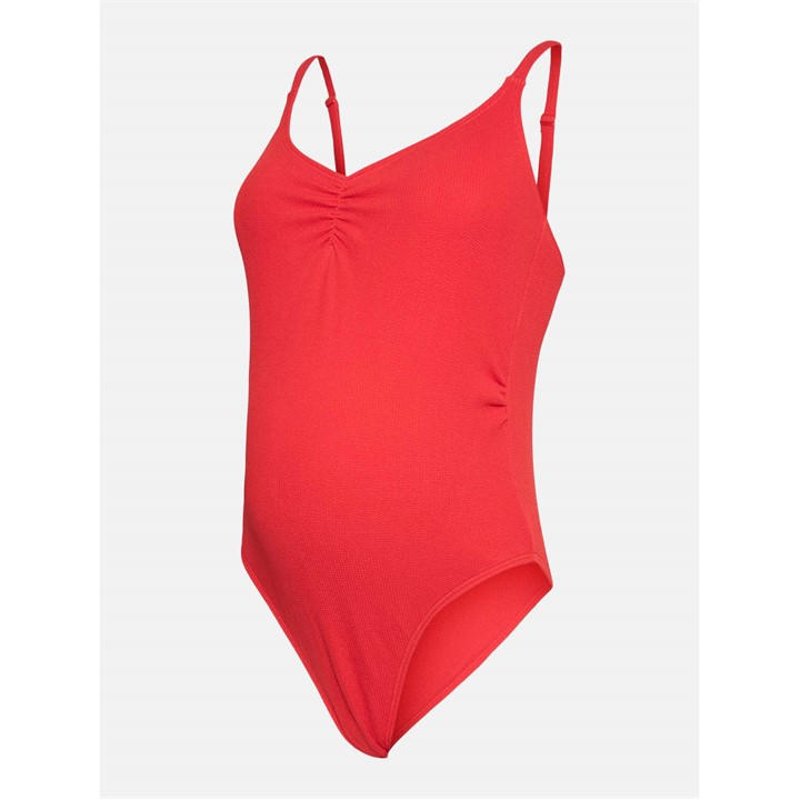 Mamalicious Women's Red One Piece Swimsuit in Size 10, Sports Direct