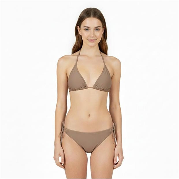 Mocha - Jack Wills - Women's Tie Side Bikini Bottoms
