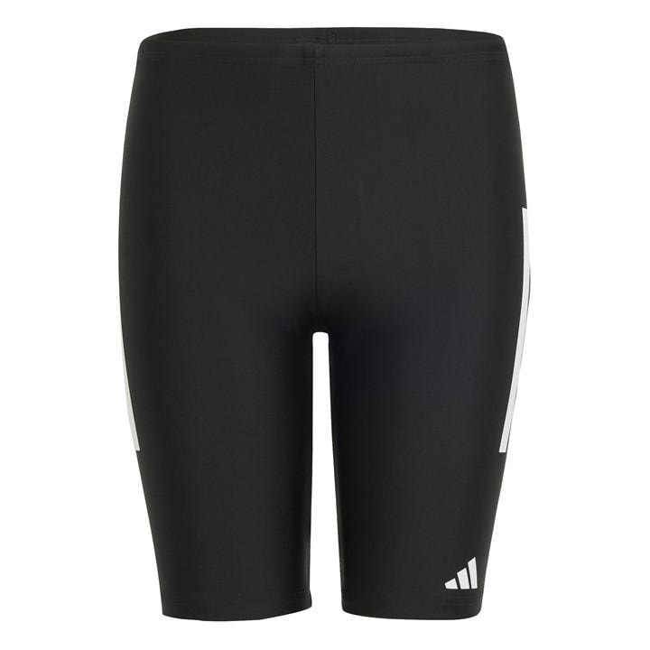Adidas Boys Black Fitness 3-Stripes Swim Jammer in Size 9 - 10 Years, Sports Direct