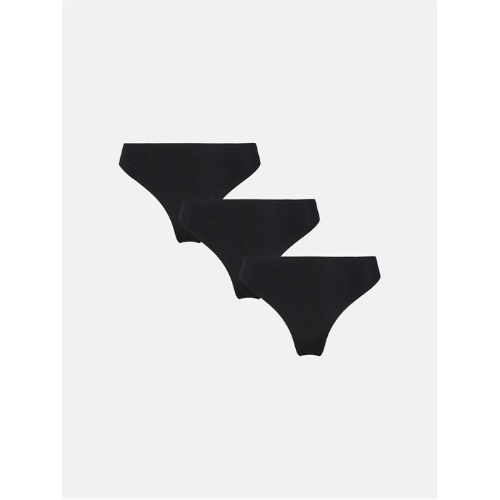 Pieces Women's Black Namee 3-Pack Ld63 in Size 14, Sports Direct