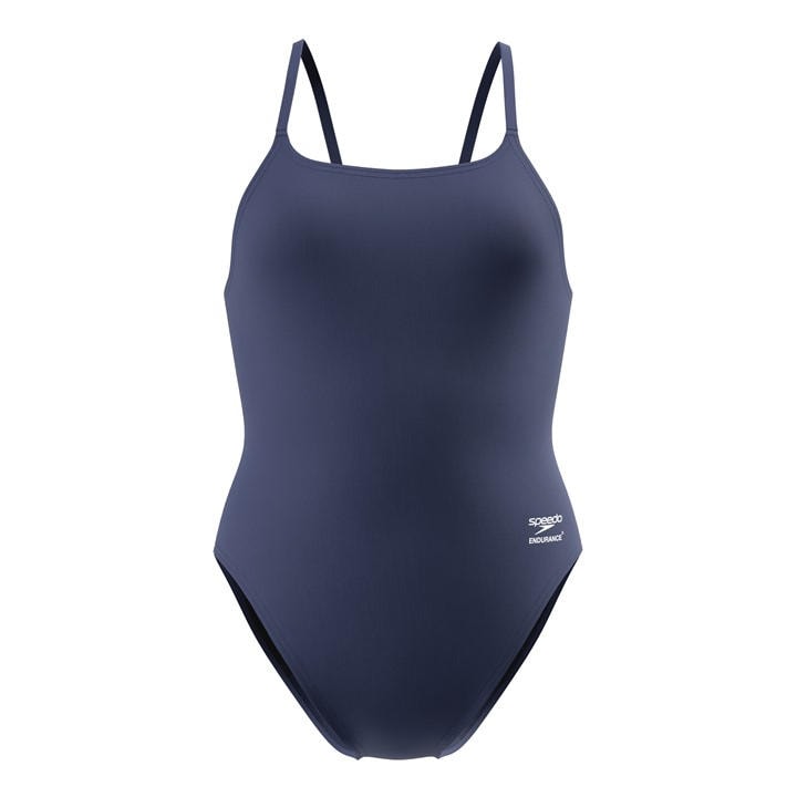 Speedo Women's Blue Solid Enduran Ld64 in Size 12, Sports Direct