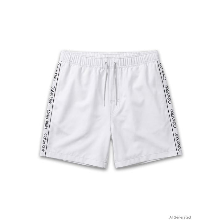 Calvin Klein Men' White Swim Shorts in Size S, Sports Direct