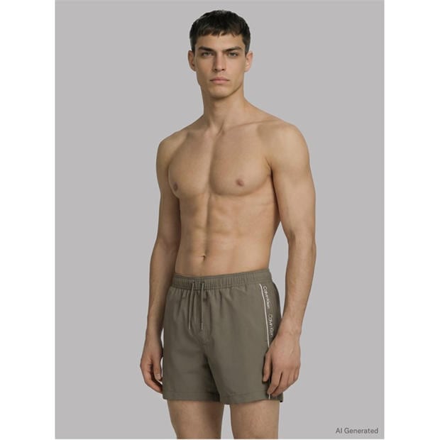 D Lichen Green - Calvin Klein - Men's Swim Shorts