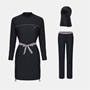 Black/Grey - Slazenger - 3pc Burkini Set Women