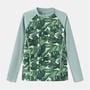 Green - Slazenger - 2pc LS Swimsuit Juniors