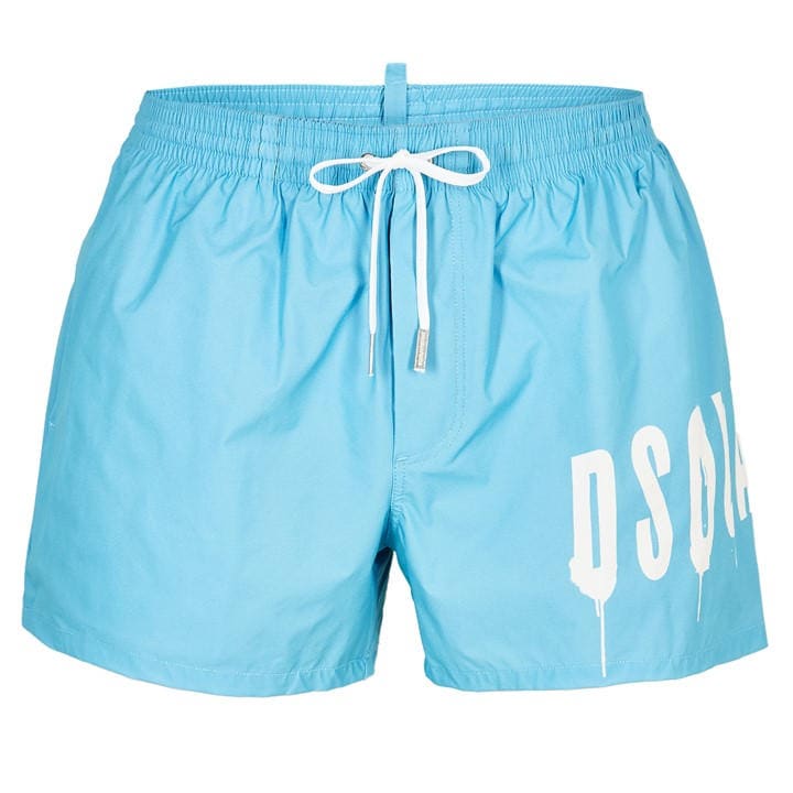 Dsquared2 Men's Blue Dsq Spray Swim Shorts in Size M, Sports Direct