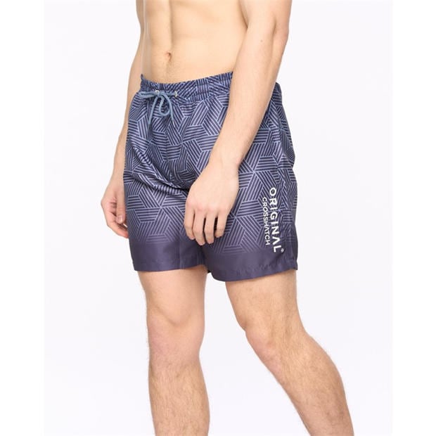 NAVY - Crosshatch - CH Layotta Swim Shor Sn64