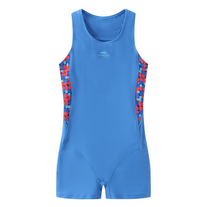 Slazenger Girls Blue Pl Boyleg  in Size L, Sports Direct