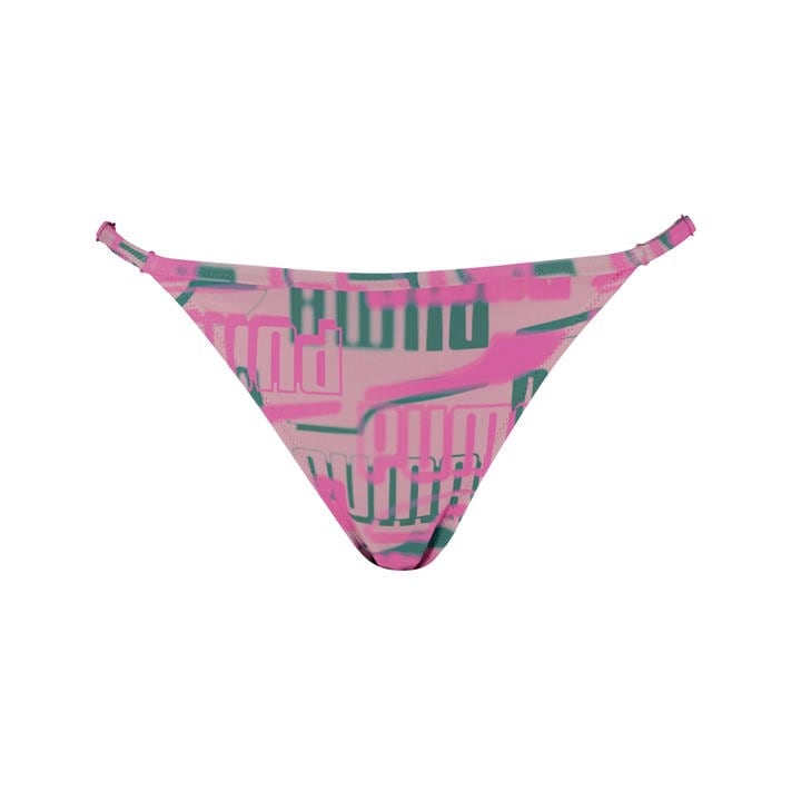 Puma Women's Pink Tie Side Bikini Bottoms in Size 10, Sports Direct
