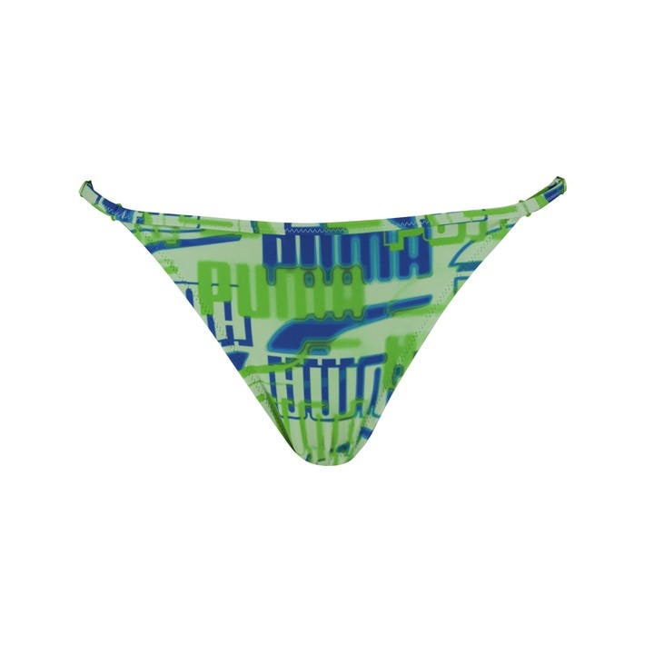 Puma Women's Green Tie Side Bikini Bottoms in Size 12, Sports Direct