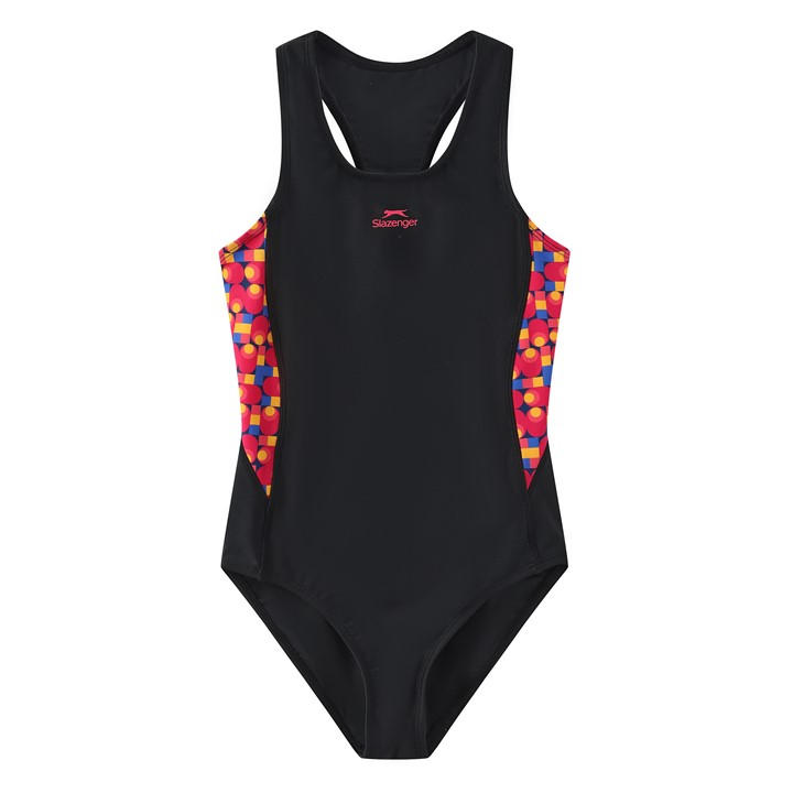 Slazenger Girls Black Pl Racerback  in Size 13 - 14 Years, Sports Direct