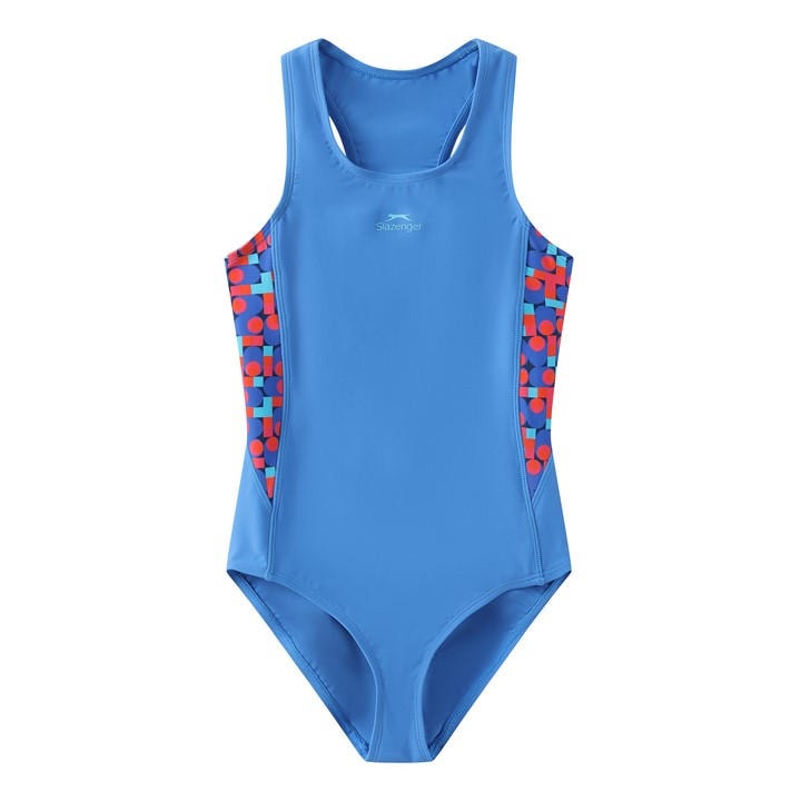 Slazenger Girls Blue Pl Racerback  in Size L, Sports Direct