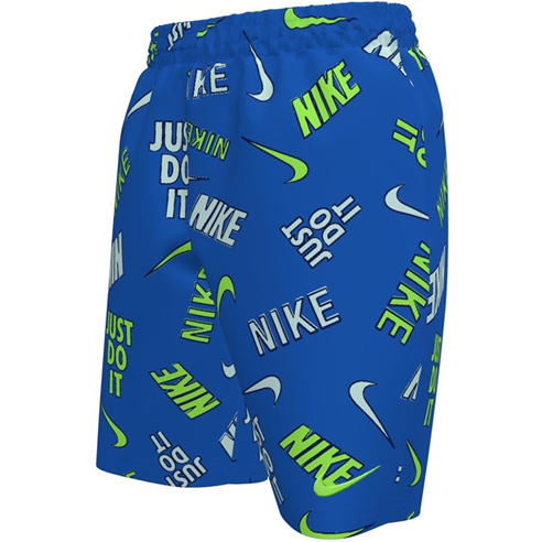 Nike - Swim Breaker Outline Aop Nike Swim Breaker Big Kids (Boys) 7 Brief-Lined Volley Short