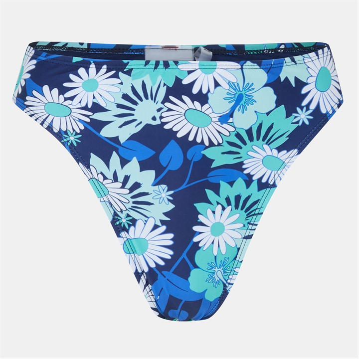 Brave Soul Women's  Floral Print High Waisted Bikini Bottoms in Size 10, Sports Direct