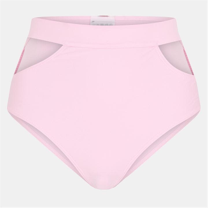 Brave Soul Women's Pink Bikini Bottoms With Wrap Around Ties in Size 14, Sports Direct