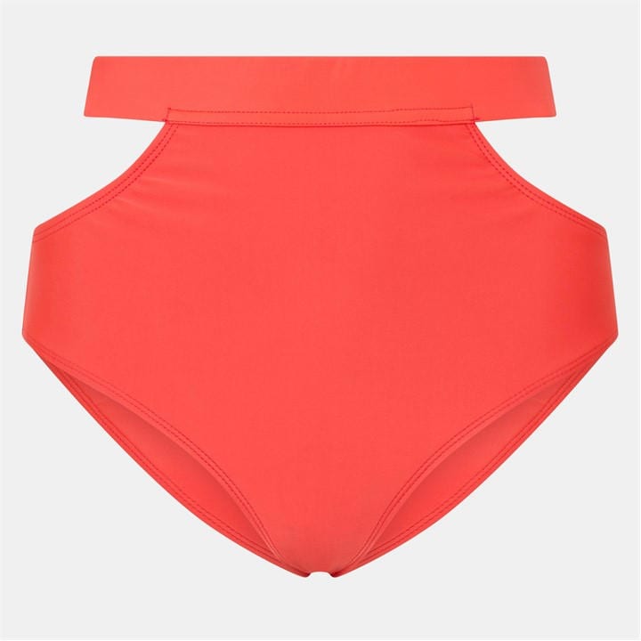 Brave Soul Women's Red Wrap Around Bikini Bottoms With Tie in Size 8, Sports Direct