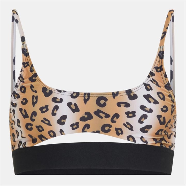 Brave Soul Women's  Strappy Bikini Top With Cutout in Size 14, Sports Direct