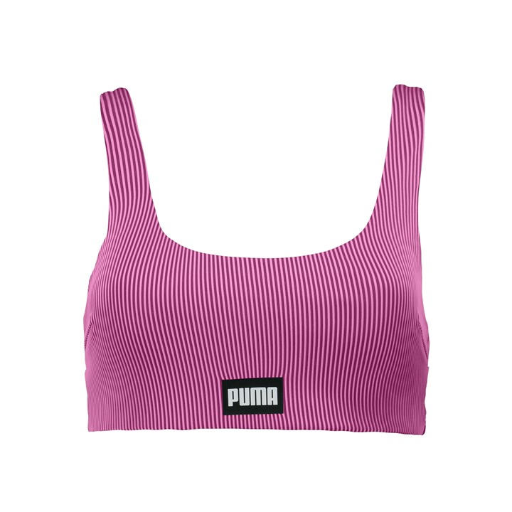 Puma Women's Pink Scoop Neck Bikini Top in Size 8, Sports Direct