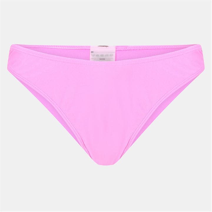 Brave Soul Women's Pink Low Rise Bikini Bottoms in Size 8, Sports Direct