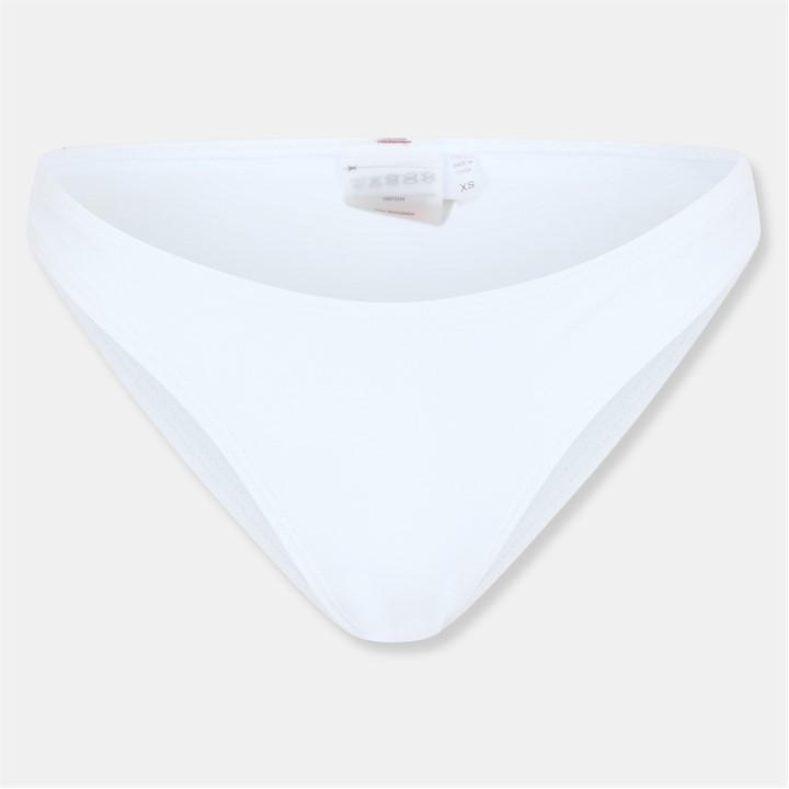 Brave Soul Women's White Low Rise Bikini Bottoms in Size 14, Sports Direct
