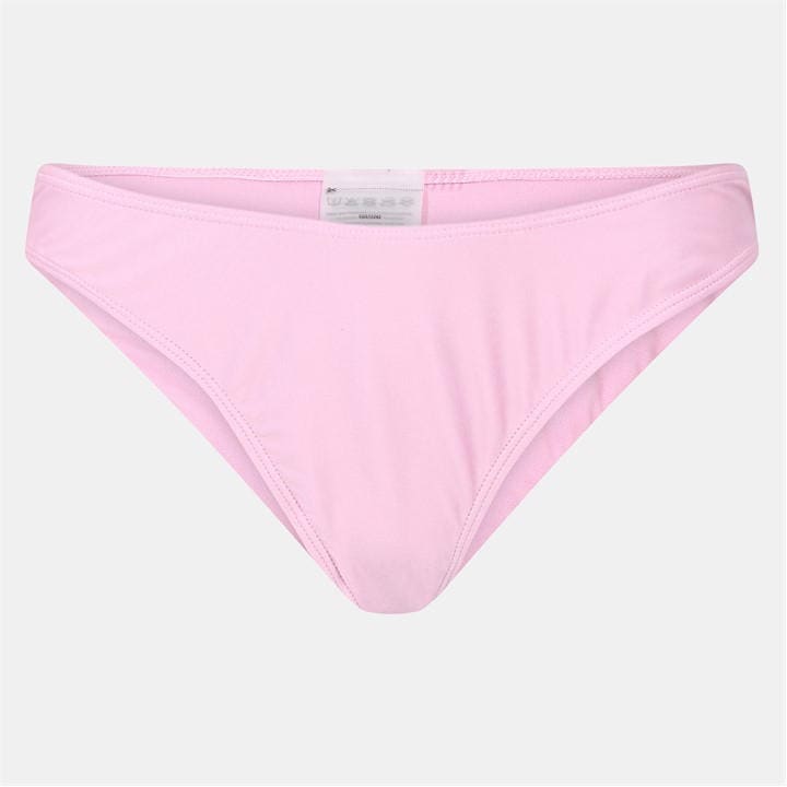 Brave Soul Women's Pink Low Rise Bikini Bottoms in Size 8, Sports Direct