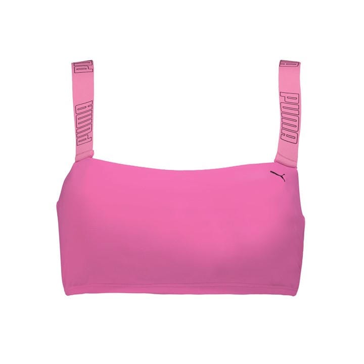 Puma Women's Pink Bandeau Bikini in Size 12, Sports Direct
