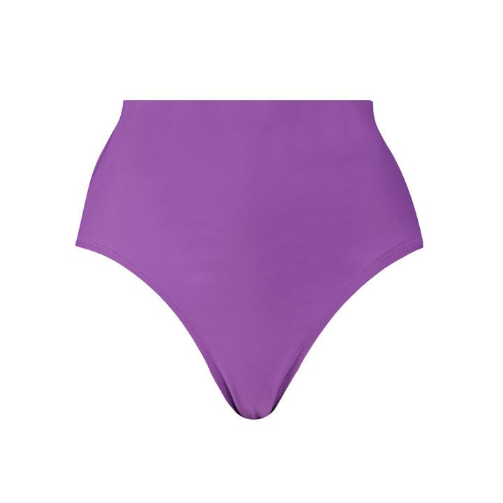 Puma Women's Purple High Waist Swimwear Bikini Brief in Size 10, Sports Direct