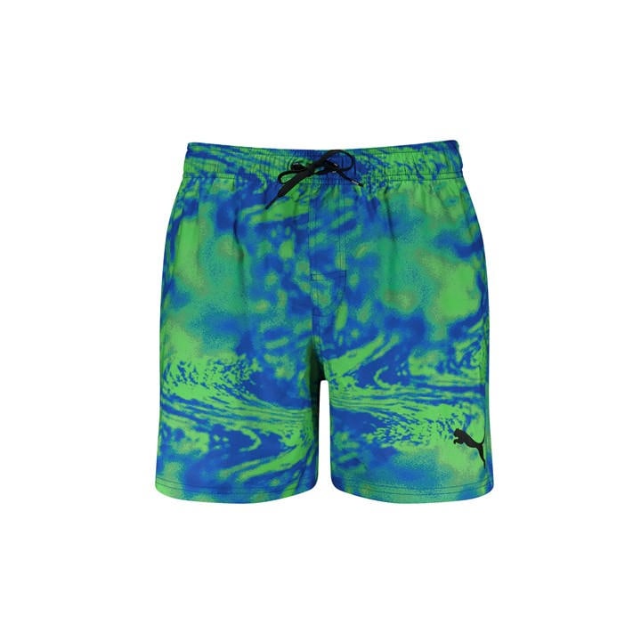 Puma Men's Blue Printed Woven Swim Shorts in Size M, Sports Direct
