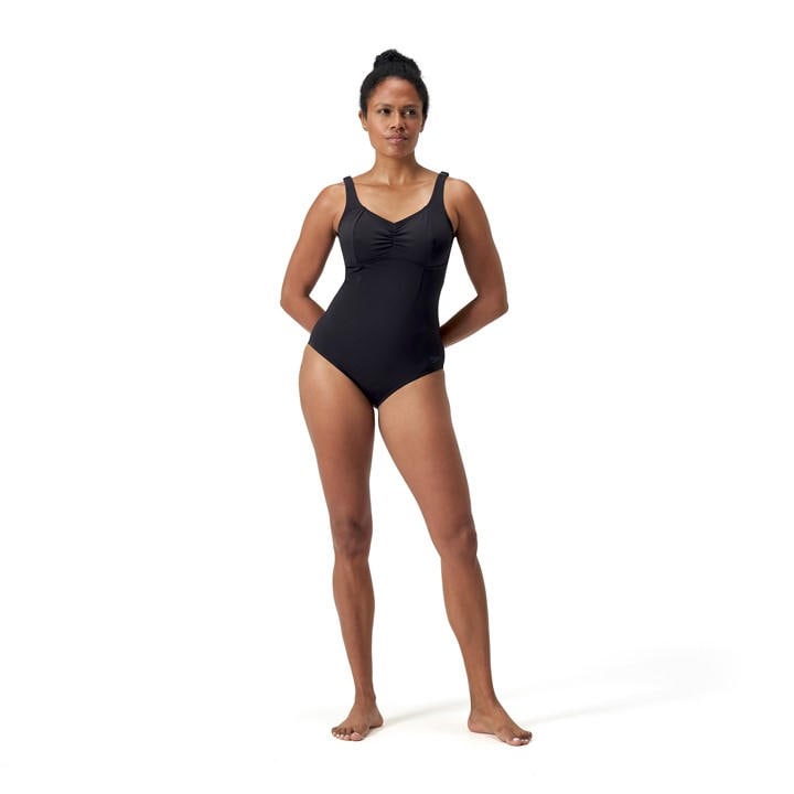 Speedo Women's Black One Piece Swimsuit in Size 18, Sports Direct