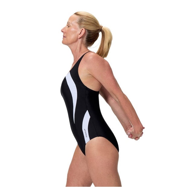 Anth/White - Speedo - Women's One Piece Swimsuit