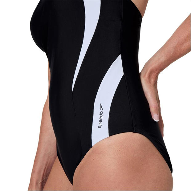 Anth/White - Speedo - Women's One Piece Swimsuit